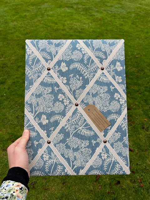 Box Green Forest Floor Fabric Notice Board