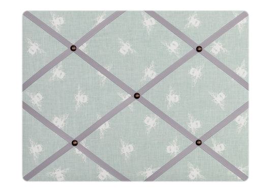 Duck Egg Bee Fabric Notice Board