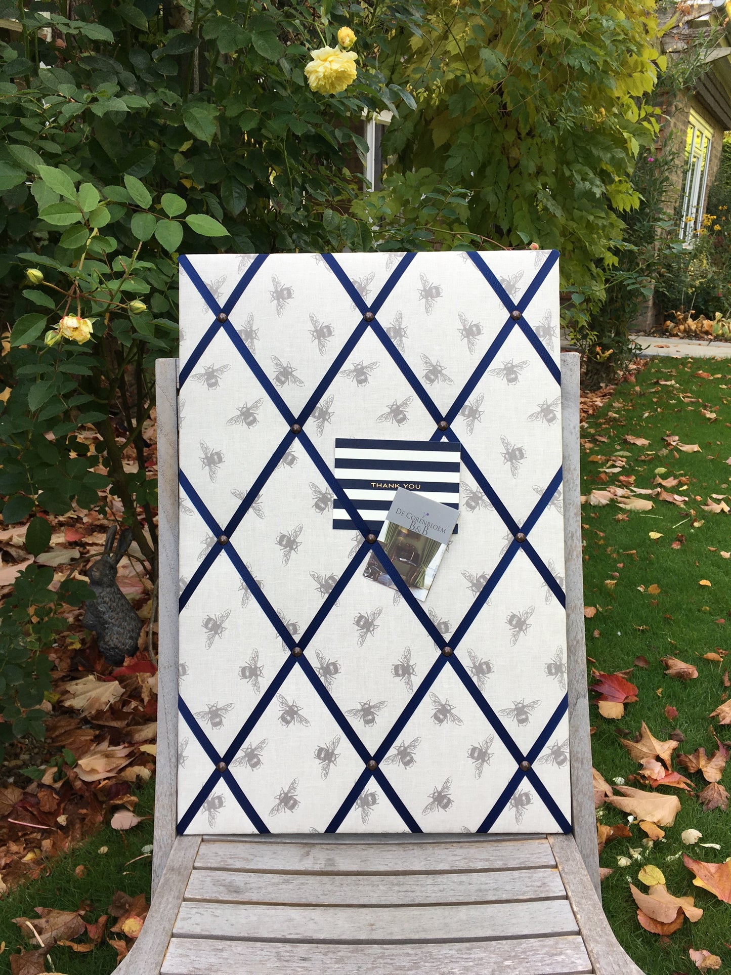 Beige Bee Fabric Notice Board