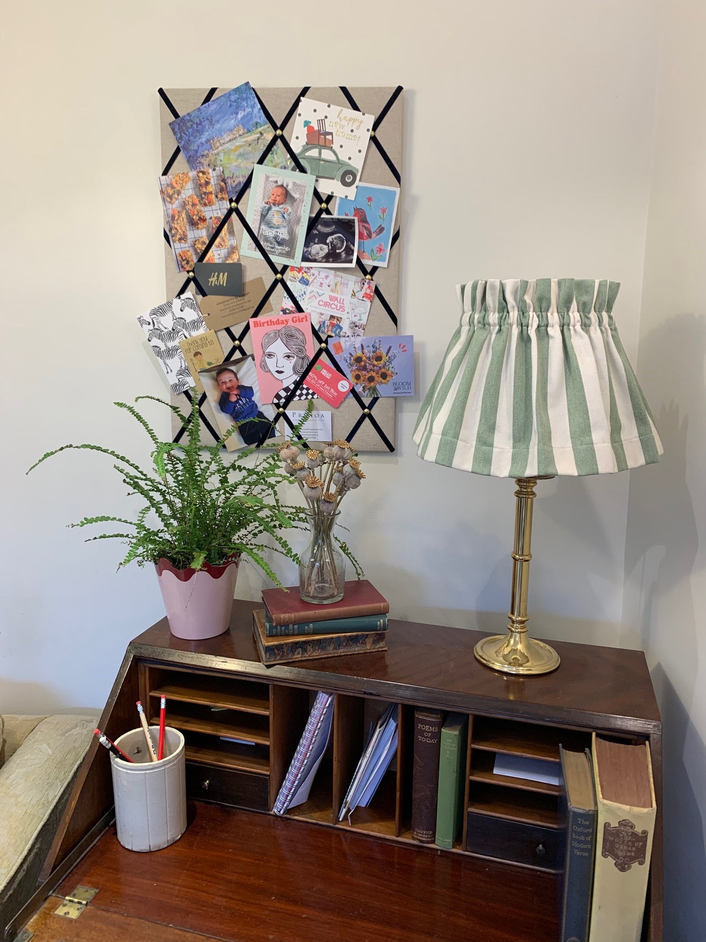 Velvet Ribbon Fabric Notice Board