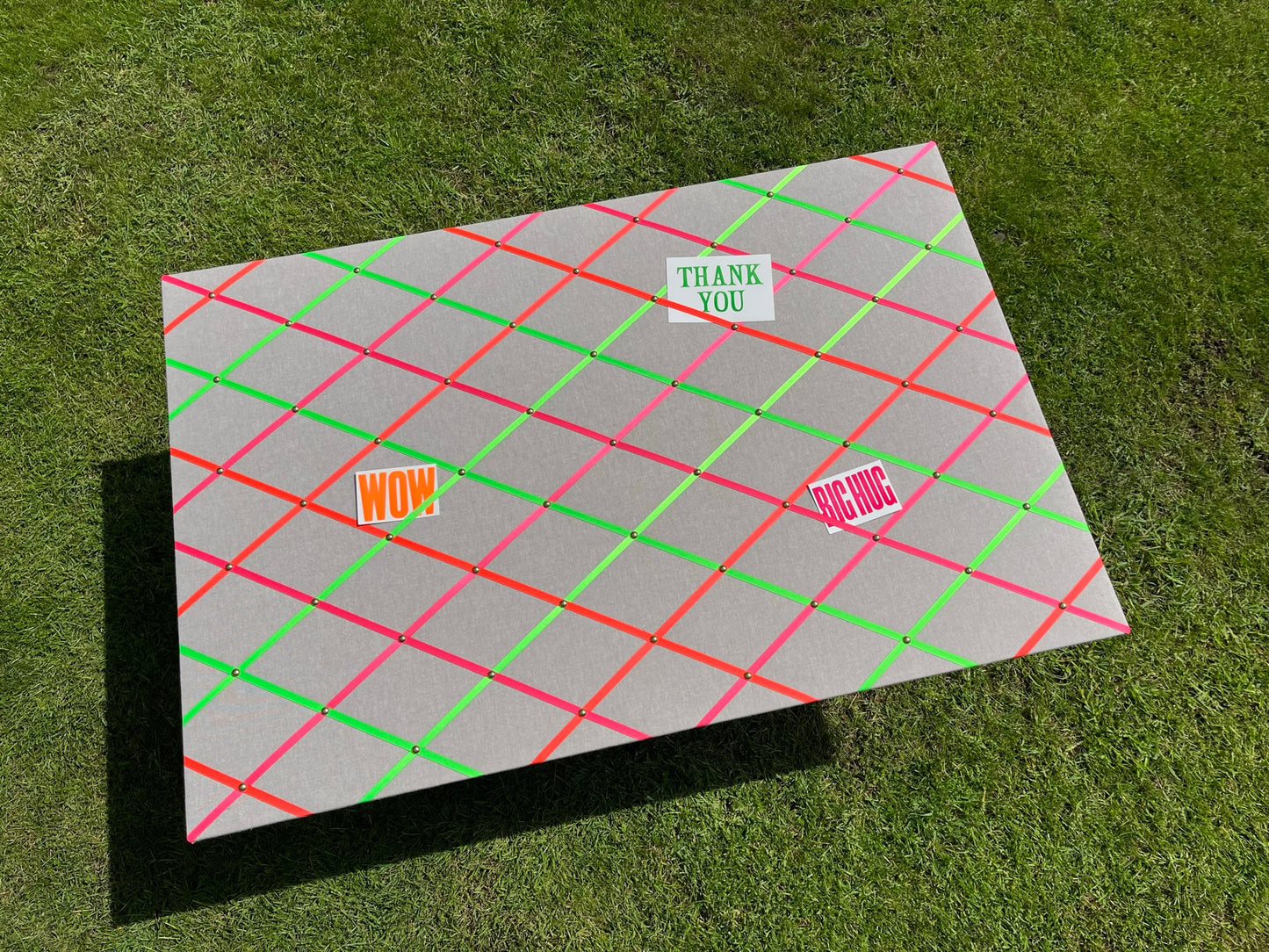 Neon Ribbon Fabric Notice Board