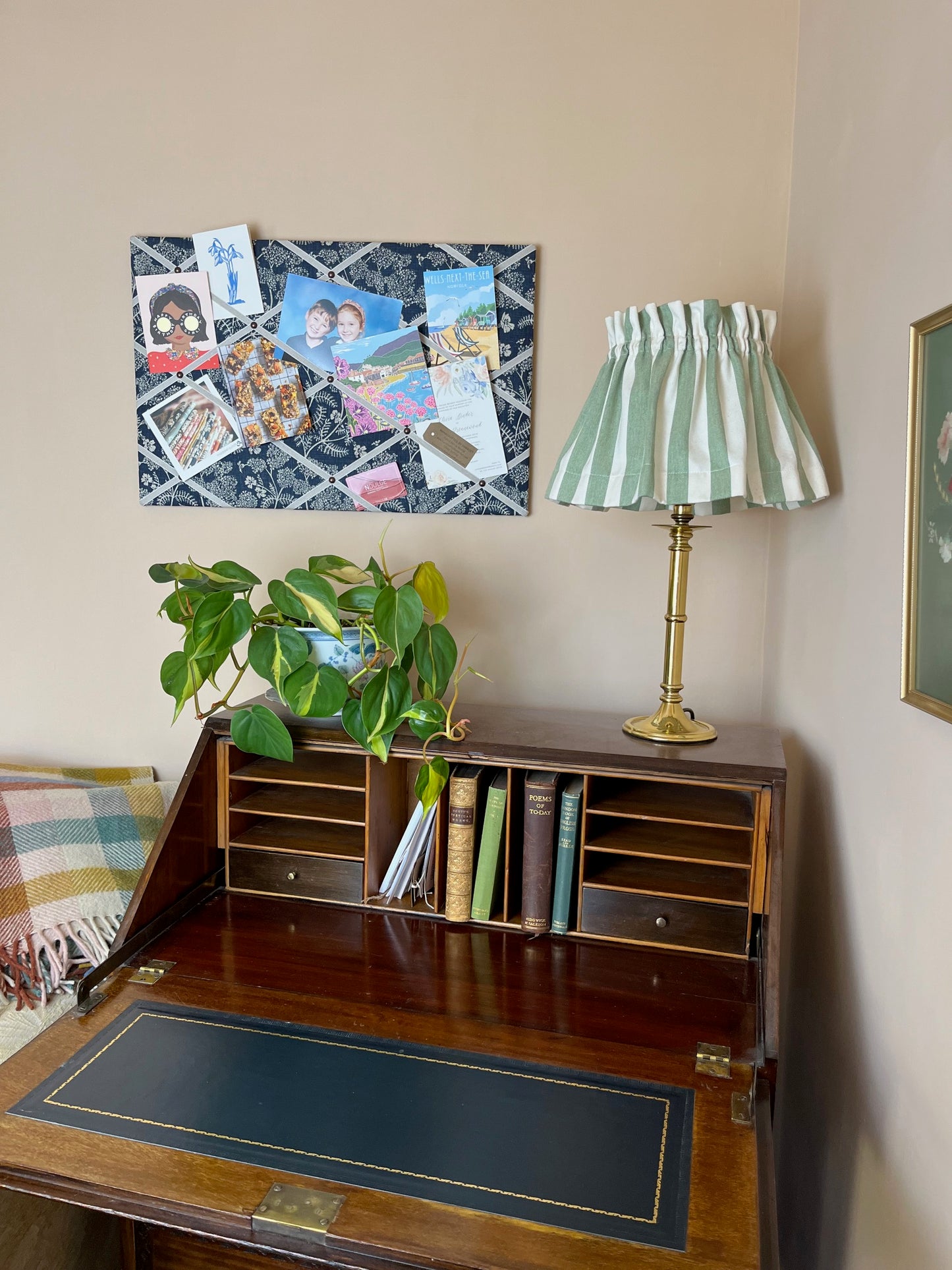 Velvet Ribbon Fabric Notice Board