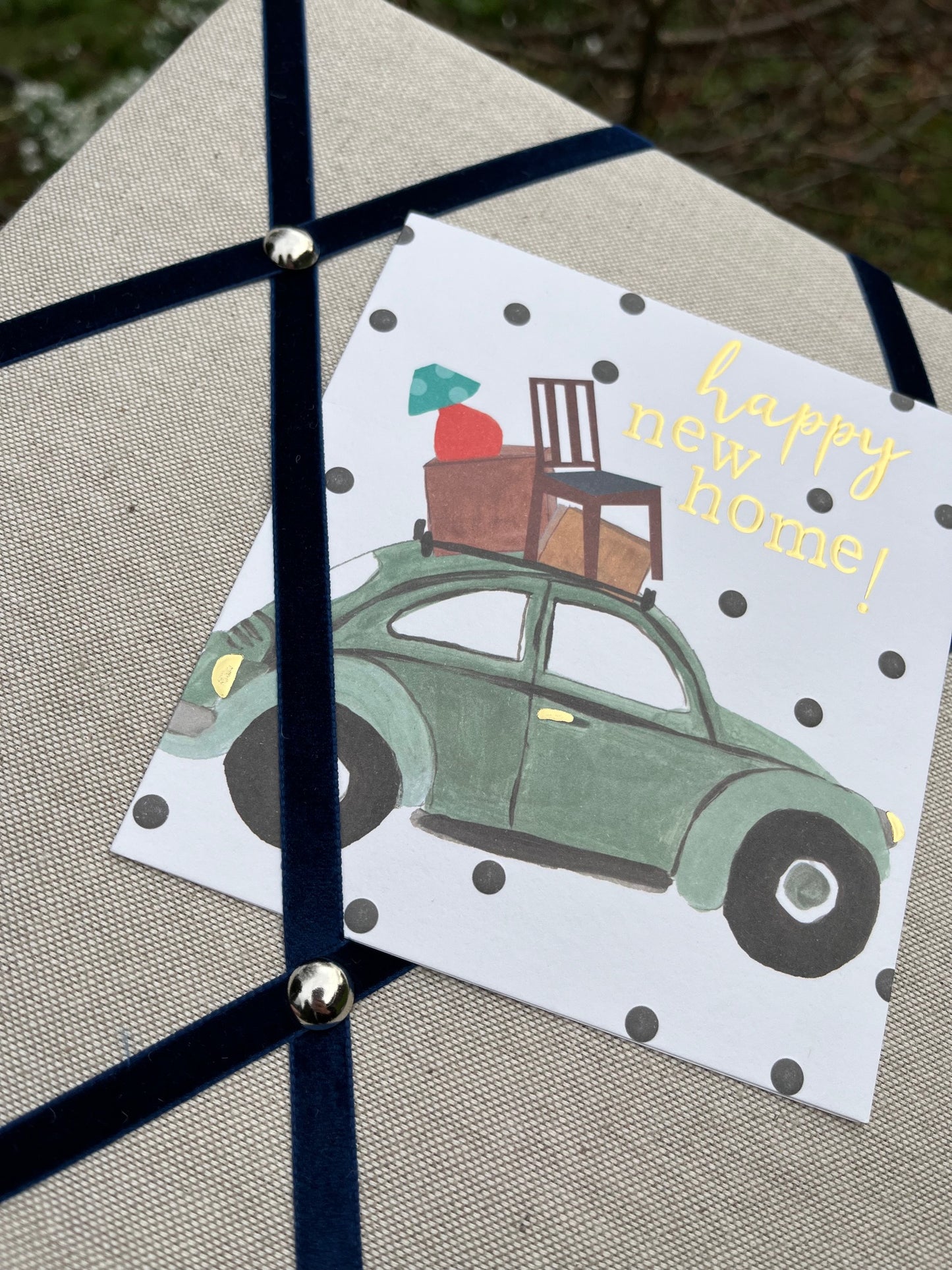 Velvet Ribbon Fabric Notice Board