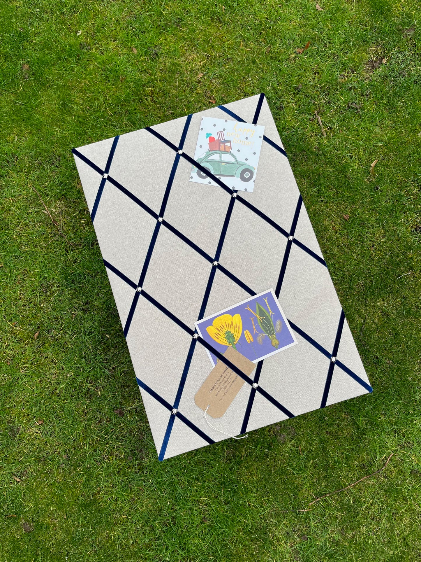 Velvet Ribbon Fabric Notice Board