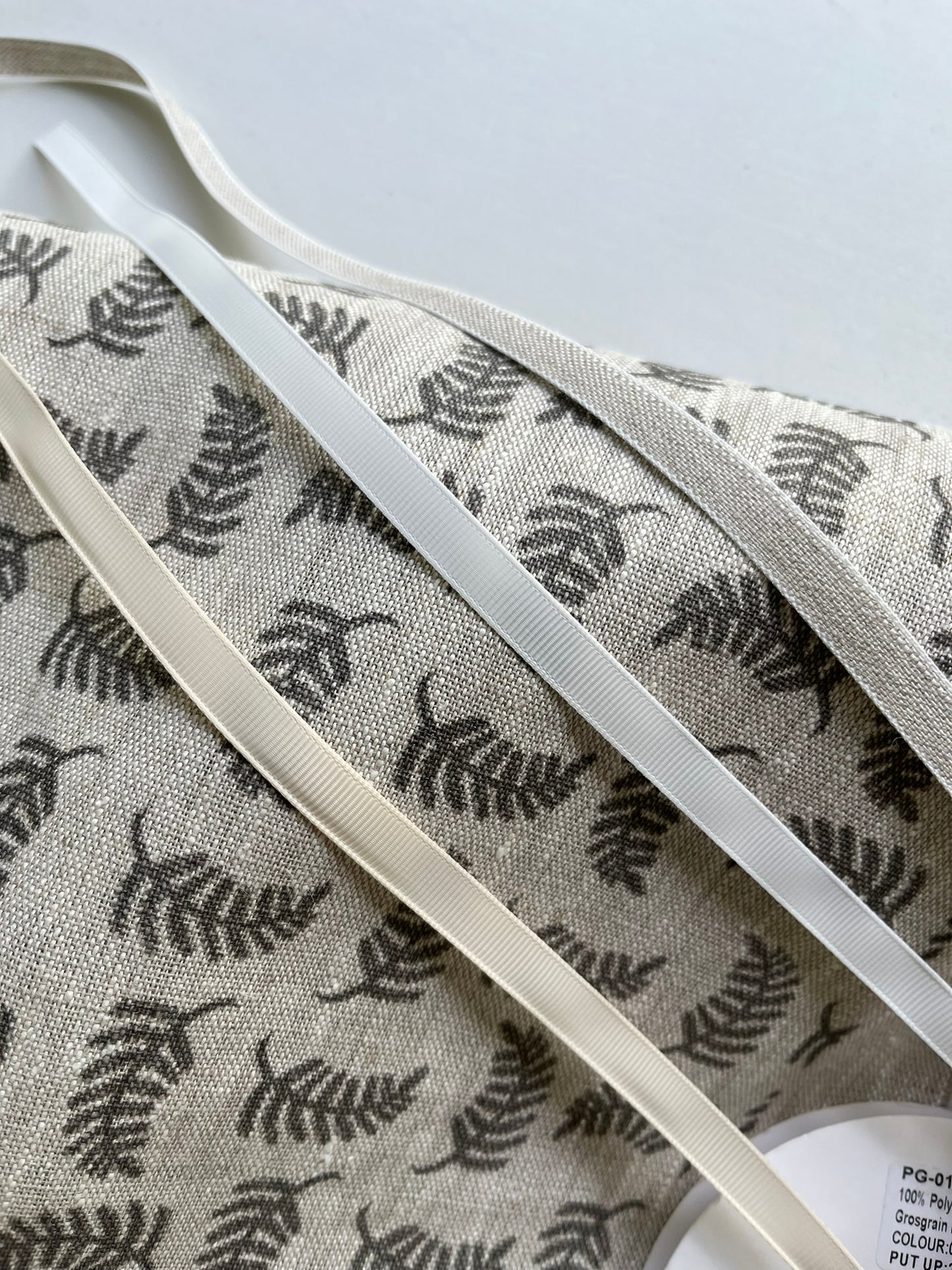 Grey Achillea Foliage Fabric Notice Board