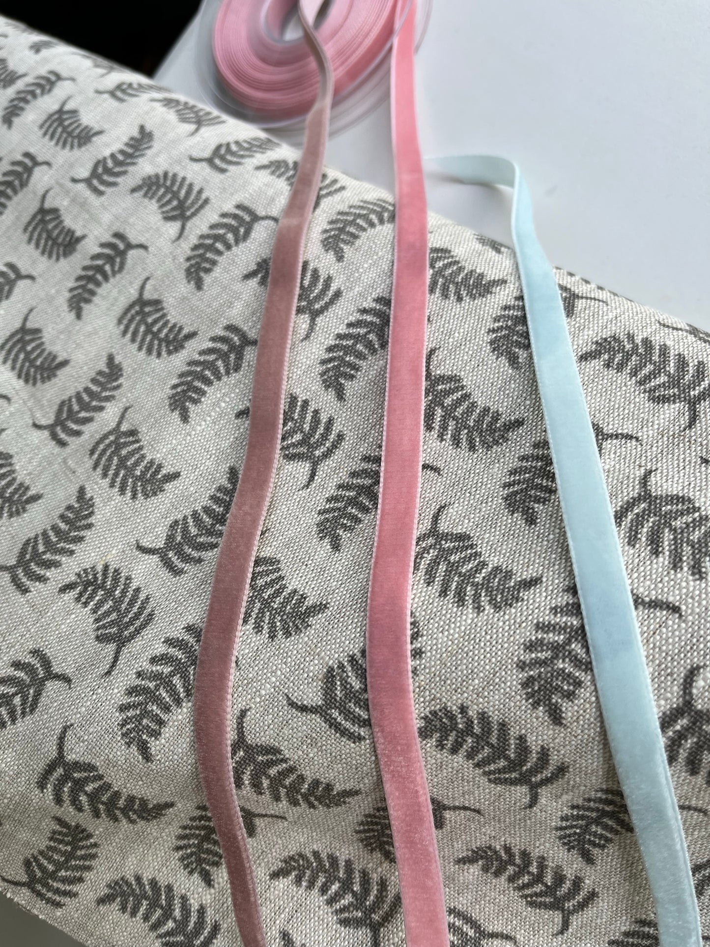 Velvet Ribbon Fabric Notice Board