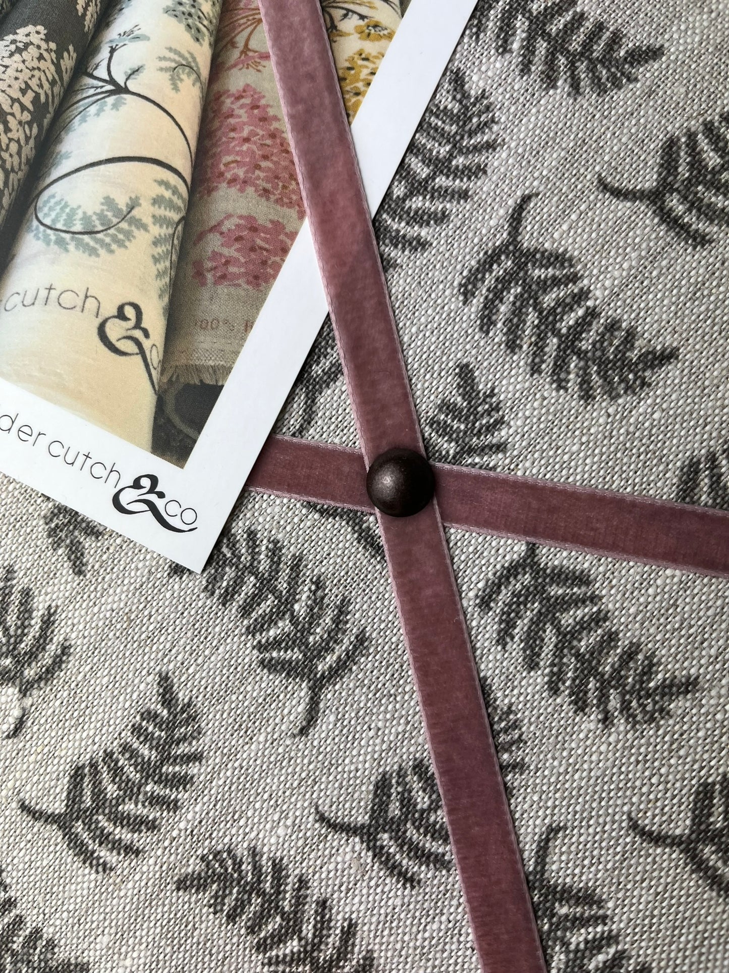 Flamingo Achillea Foliage Fabric Notice Board