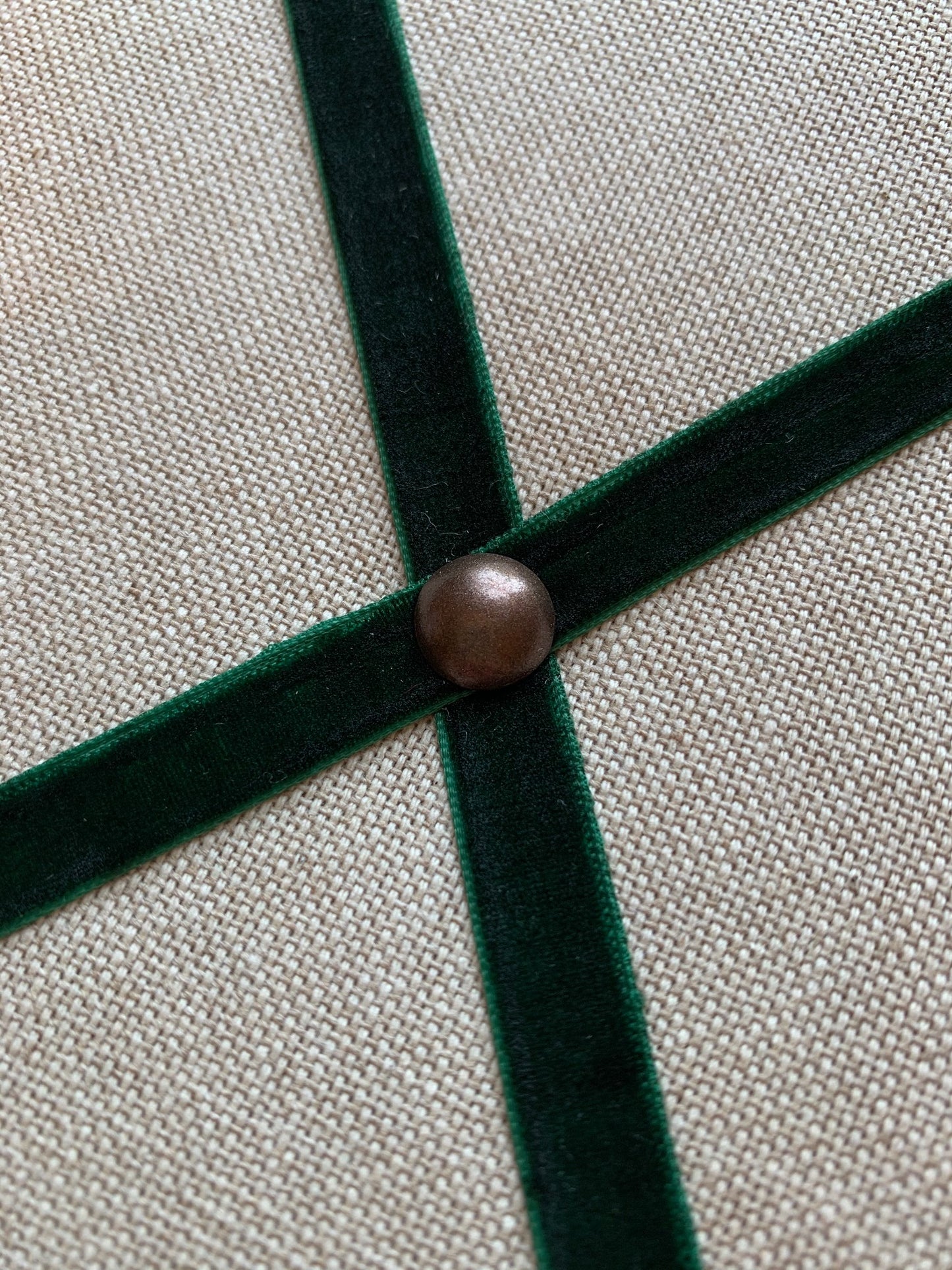 Velvet Ribbon Fabric Notice Board