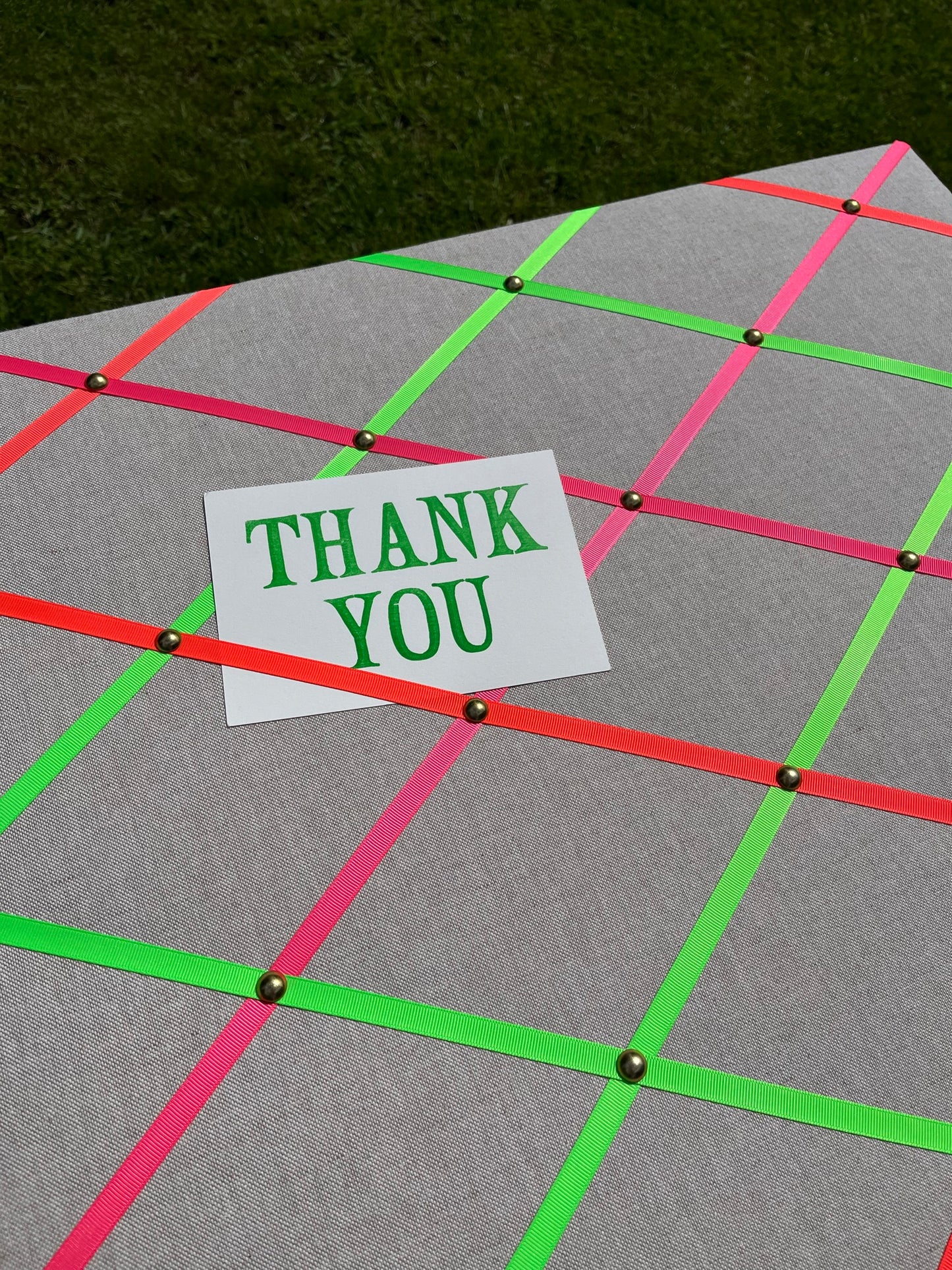 Neon Ribbon Fabric Notice Board