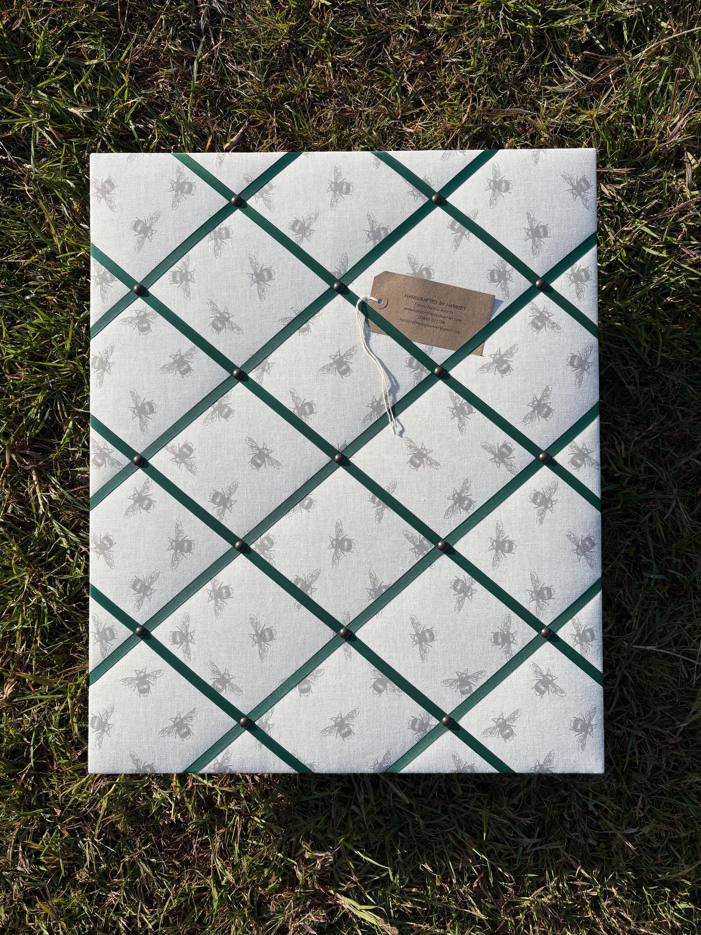 Beige Bee Fabric Notice Board