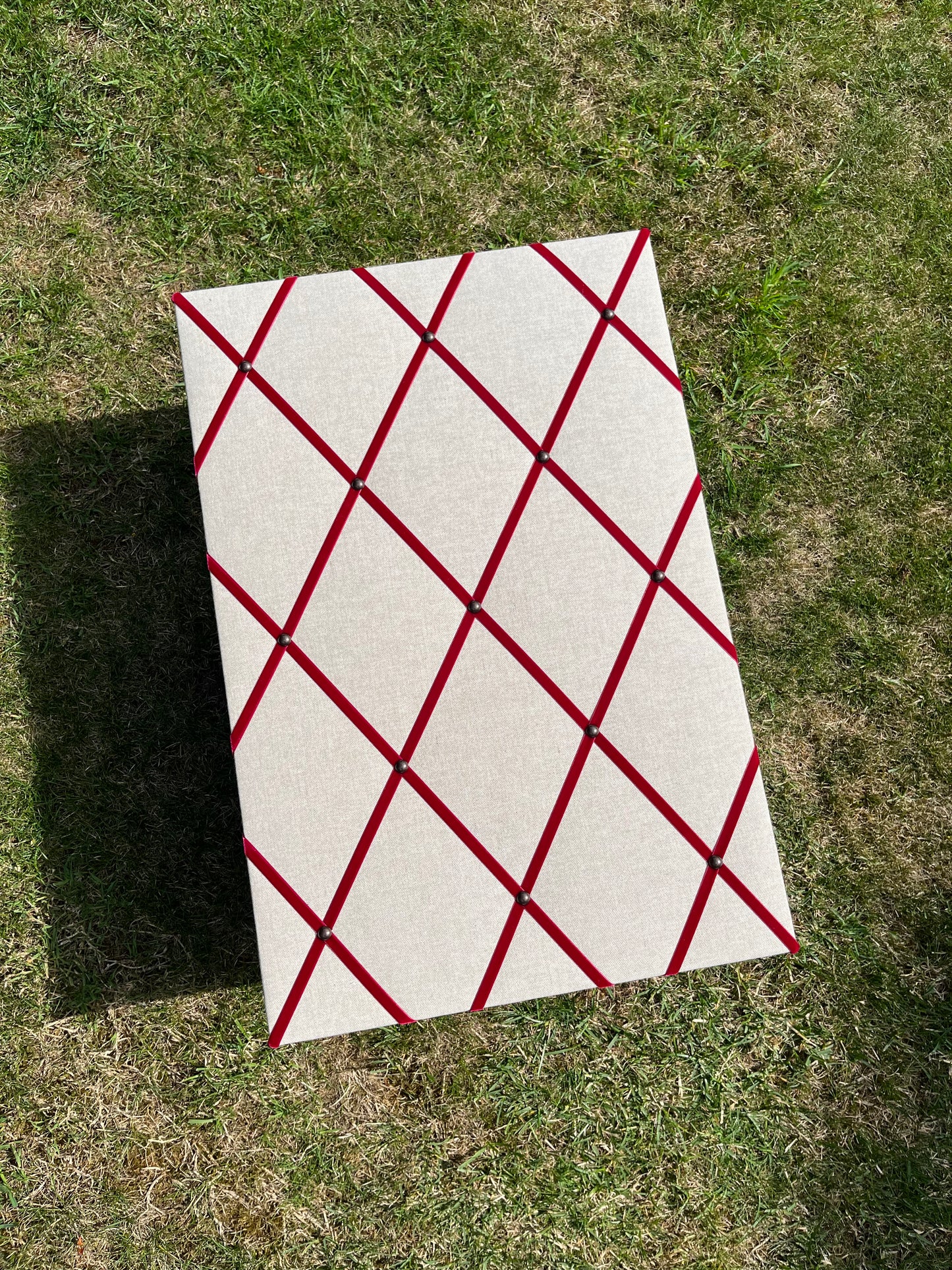 Velvet Ribbon Fabric Notice Board