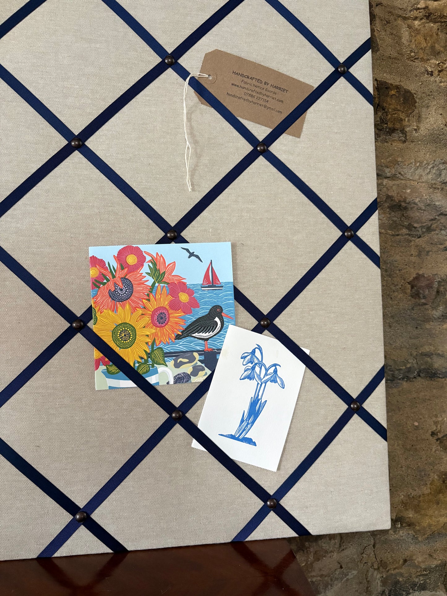 Linen Fabric Notice Board