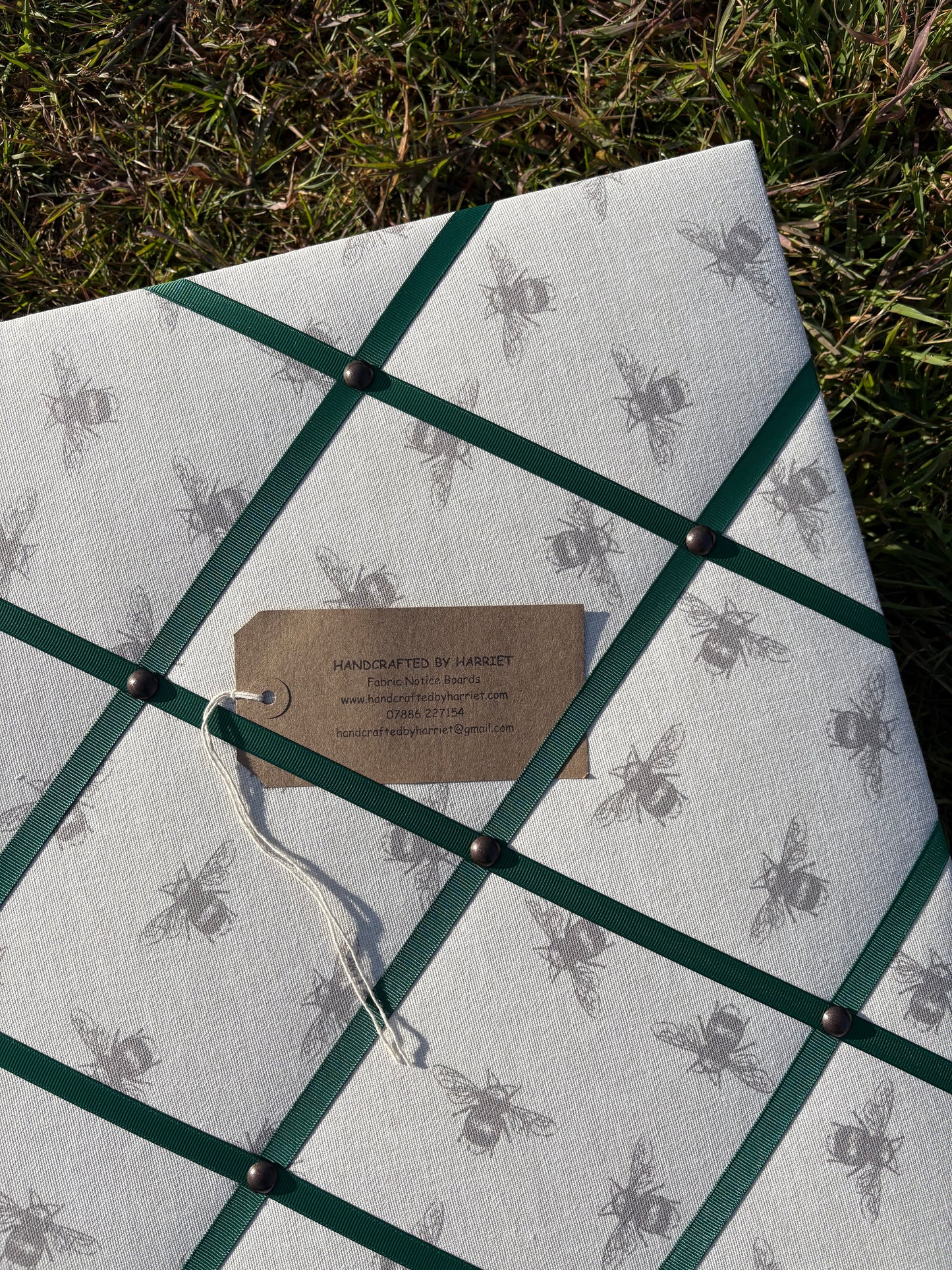 Beige Bee Fabric Notice Board