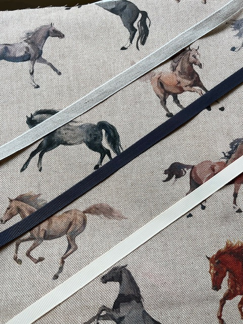 Wild Horses Fabric Notice Board