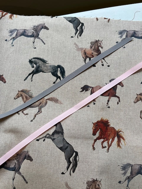 Wild Horses Fabric Notice Board