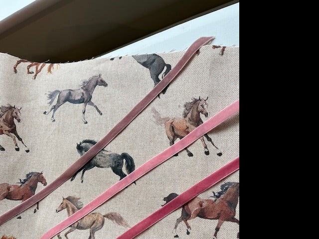 Wild Horses Fabric Notice Board