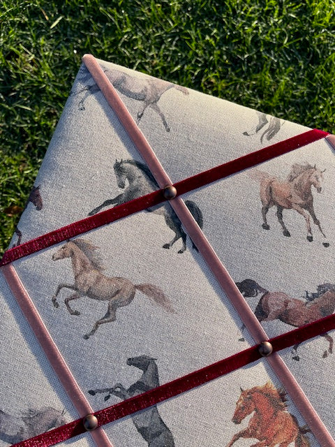 Wild Horses Fabric Notice Board